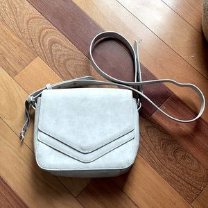 Colab Soft Grey Leather Handbag Purse w Multiple Compartments